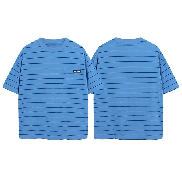 蓝条纹