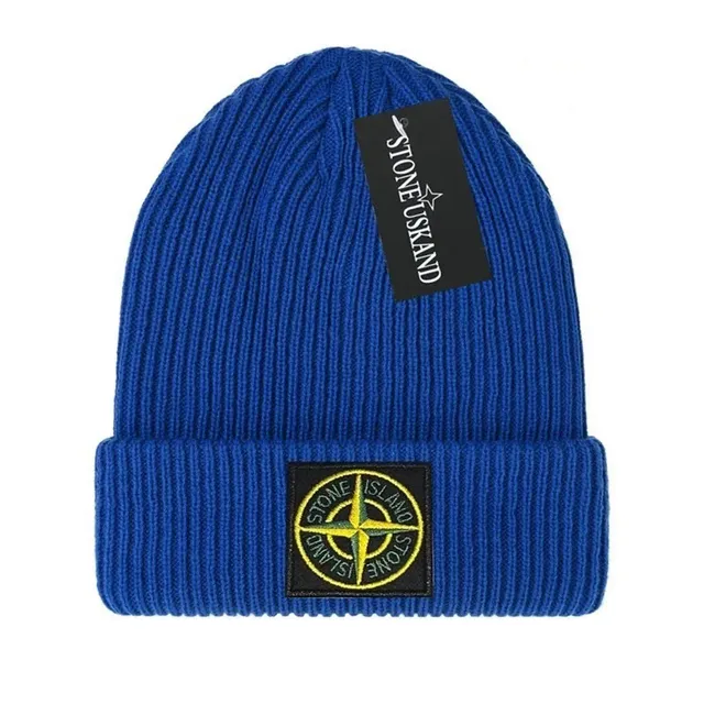 Stone Island Ribbed Beanie Compass Patch