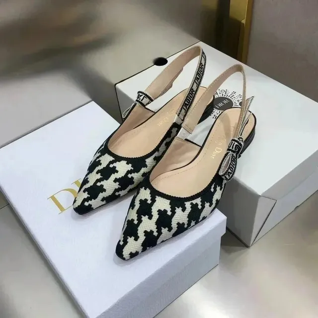 Dior J'adior Slingback Houndstooth