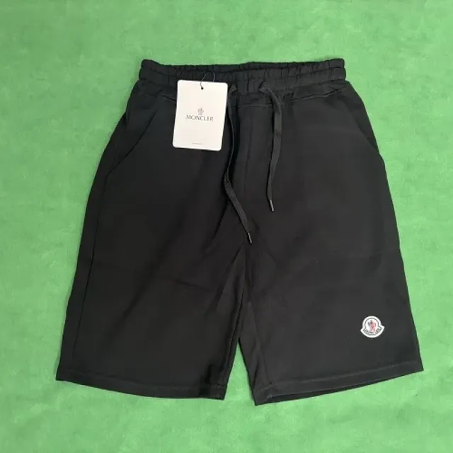 Moncler Logo-Embroidered Shorts Black