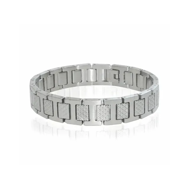 Chrome Hearts Link Bracelet Textured Plate