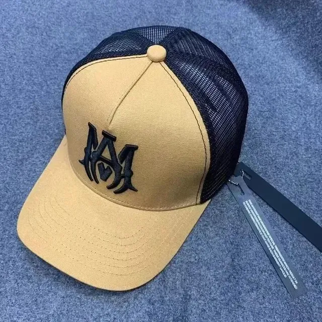 Amiri Trucker Cap Two-Tone with Embroidered Logo