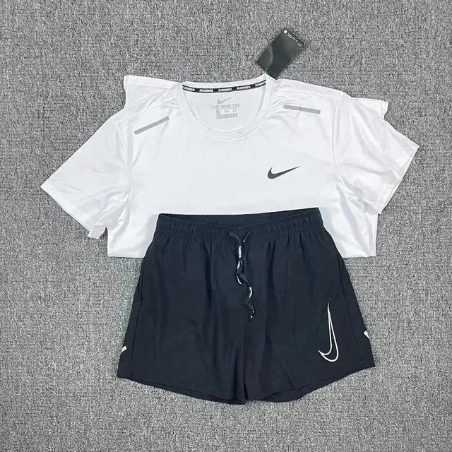 Nike Tech Fleece Tee and Shorts Set