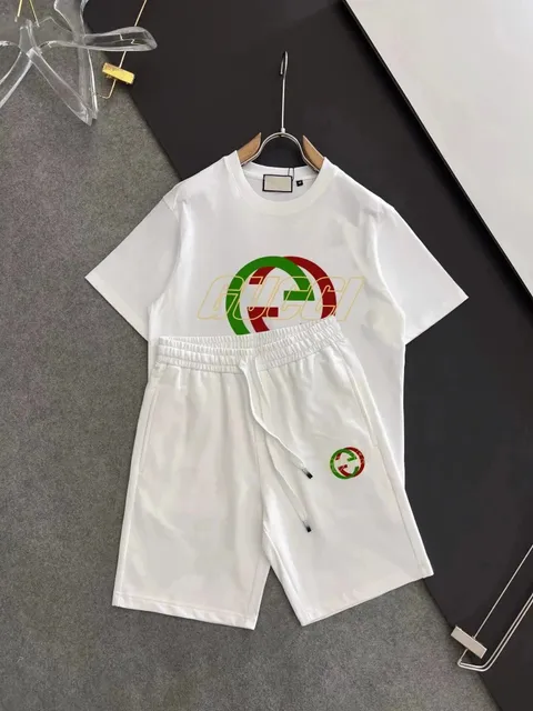 Gucci Logo T-Shirt and Shorts Set Interlocking GG