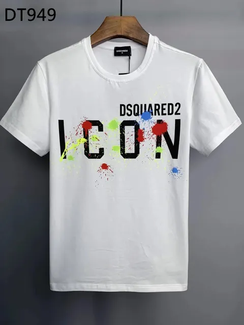 Dsquared2 ICON Graphic Tee Paint Splatter