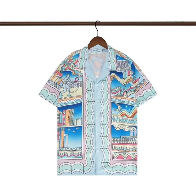 Casablanca Camp Collar Shirt Multi-Print