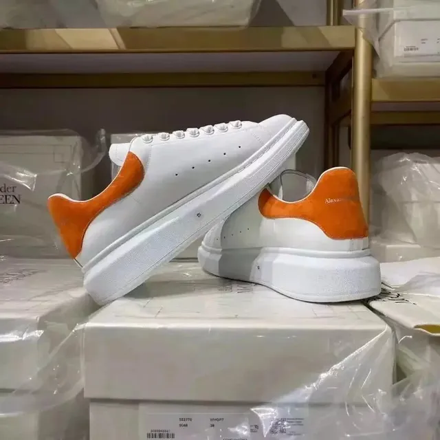 Alexander McQueen Oversized Sneaker White Orange