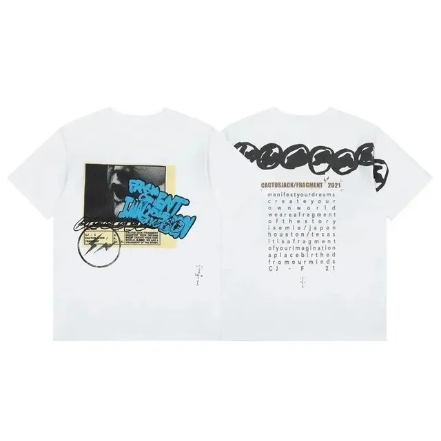 Fragment Design × Travis Scott Graphic T-Shirt Cactus Jack x Fragment 2021