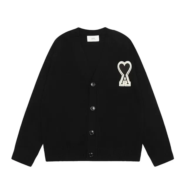AMI Paris Cardigan Heart Logo