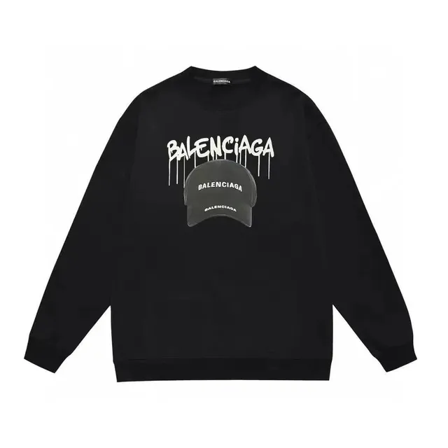 Balenciaga Graphic Sweatshirt Cap Print