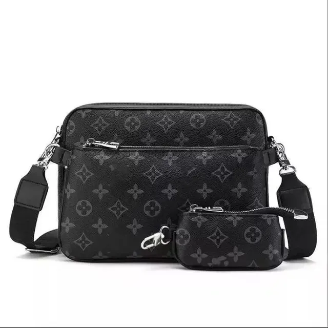 Louis Vuitton Monogram Canvas Bag Set Black Monogram
