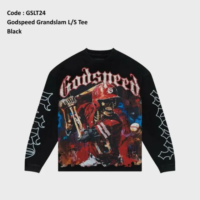 Gslt24 Godspeed Grand Slam L/S Tee Black