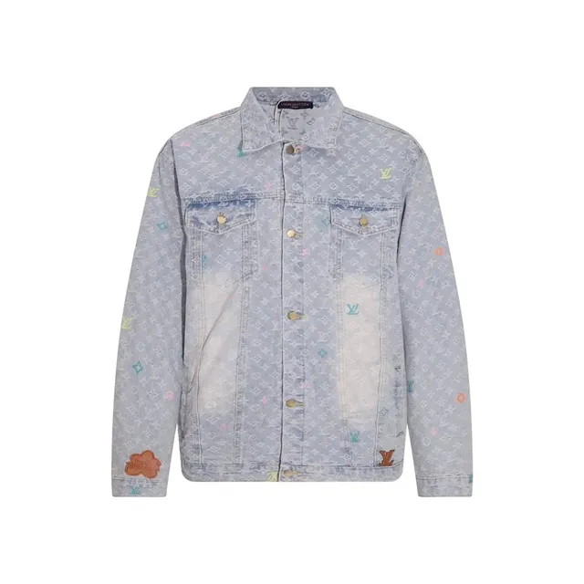 Louis Vuitton Denim Jacket Monogram Print