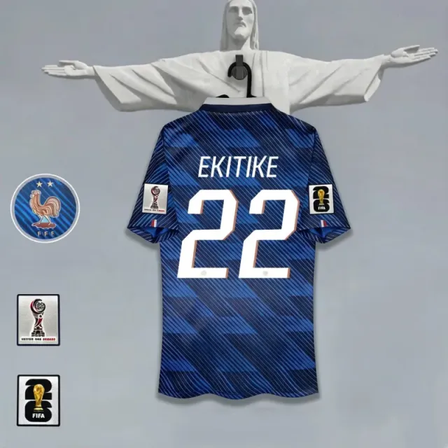 France home jersey, number 22 with captain's armband