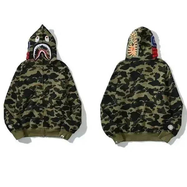BAPE Shark Hoodie Camouflage