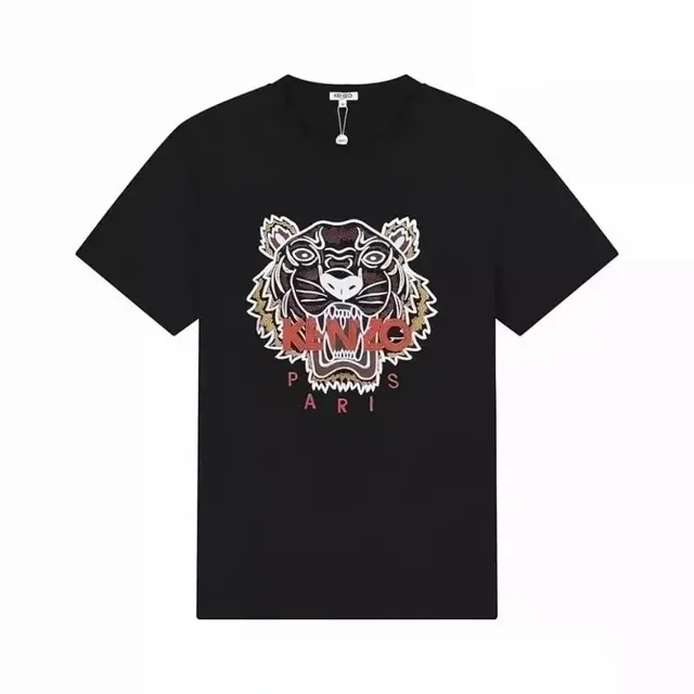 Kenzo Tiger Graphic Tee Embroidered Tiger