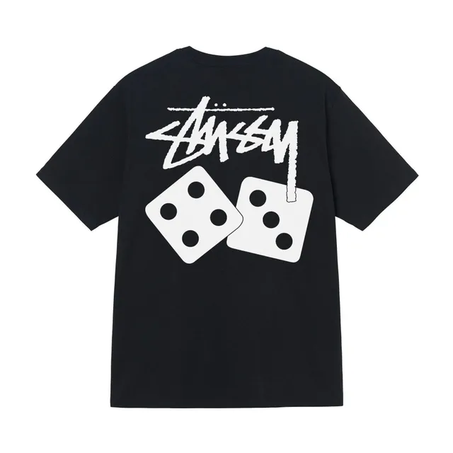 Stüssy Dice Logo Tee Black/White