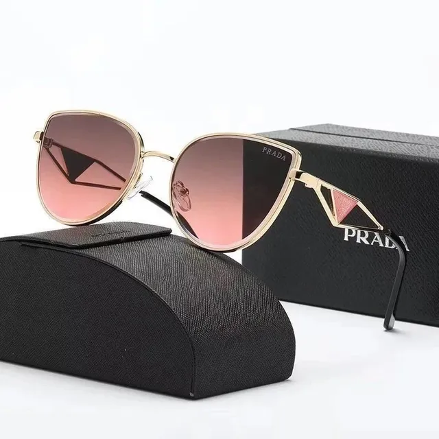 Prada Cat-Eye Sunglasses Gradient Pink Lens
