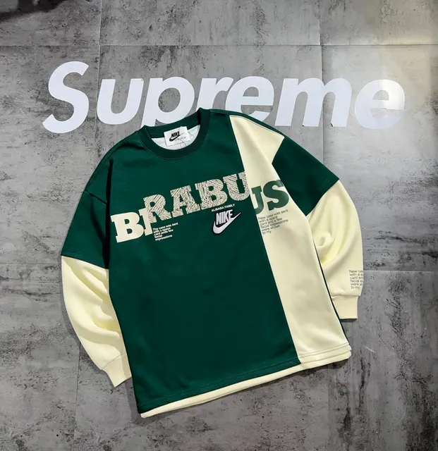 Nike × Supreme Crewneck Sweatshirt Alibaba Family Print