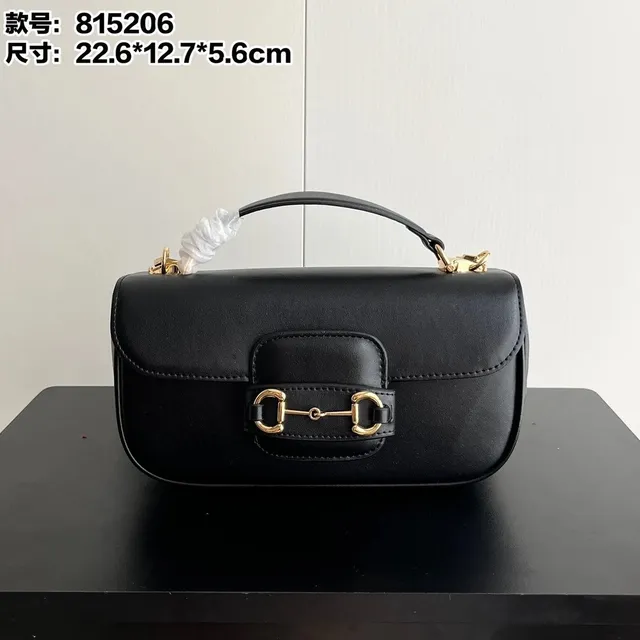 Gucci Horsebit 1955 Mini Bag Black Leather