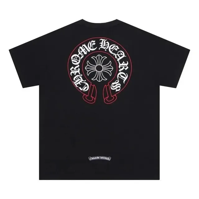 Chrome Hearts Graphic Tee Cross Logo Print