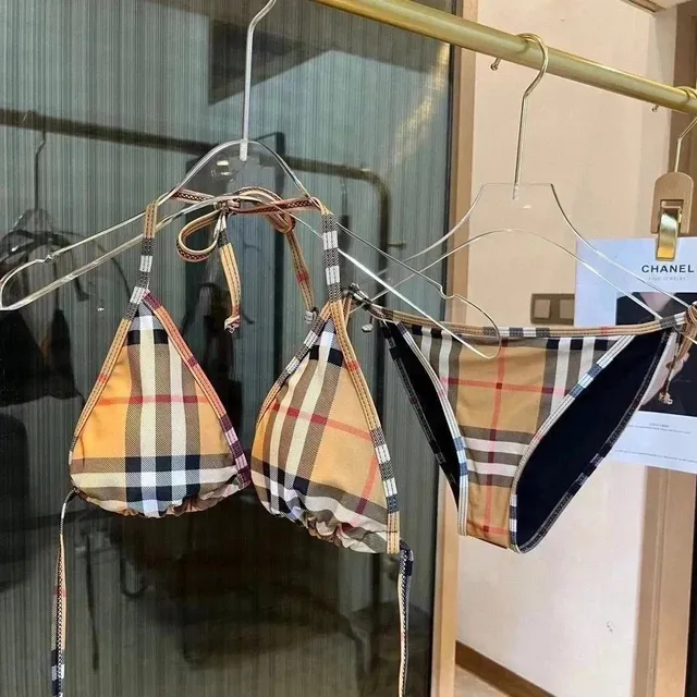 Burberry Check Print Bikini Set