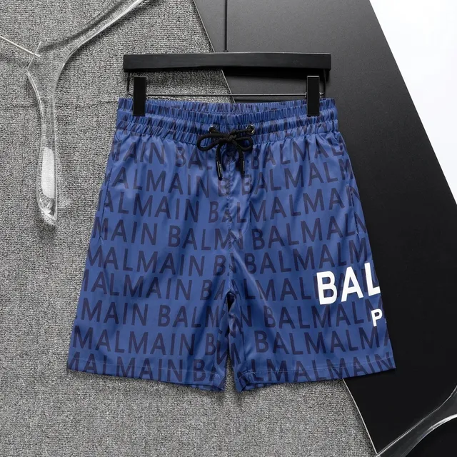 Balmain Logo-Print Shorts All-Over Logo