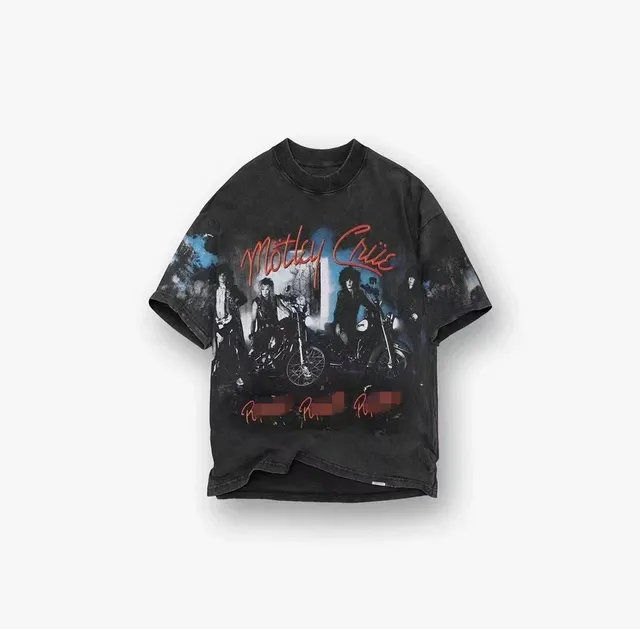 Graphic T-Shirt Motley Crue Band Print