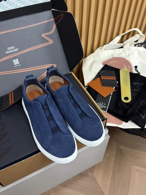Zegna Slip-On Sneaker Suede