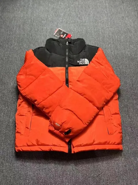 The North Face Nuptse Jacket Orange/Black
