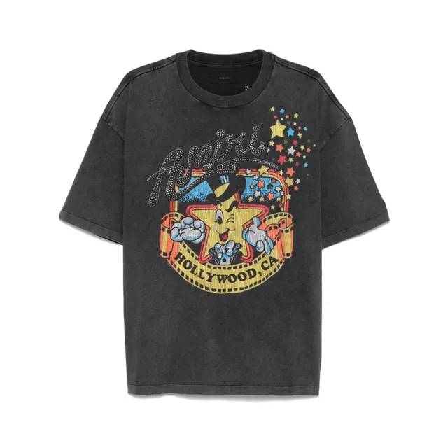 Amiri Graphic Tee Hollywood Star Print
