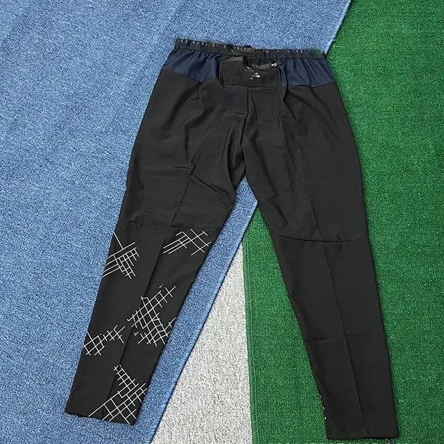 Track Pants Grid Print