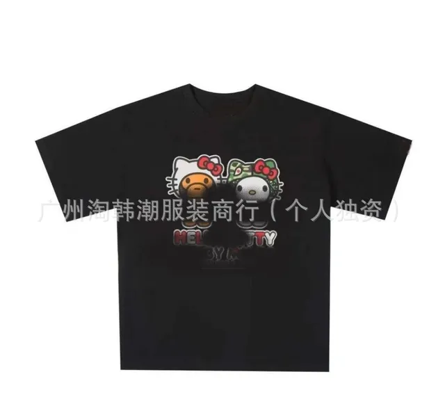 Chanel Graphic Tee Hello Kitty x Bape