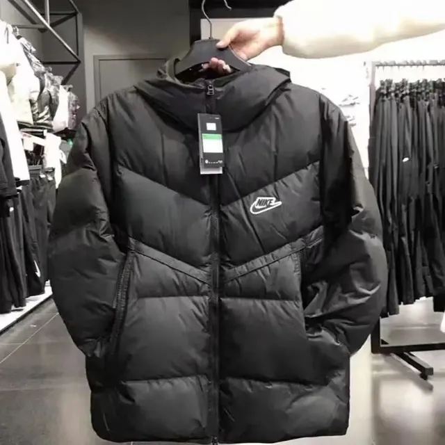 Nike Windrunner Hooded Puffer Jacket All Black