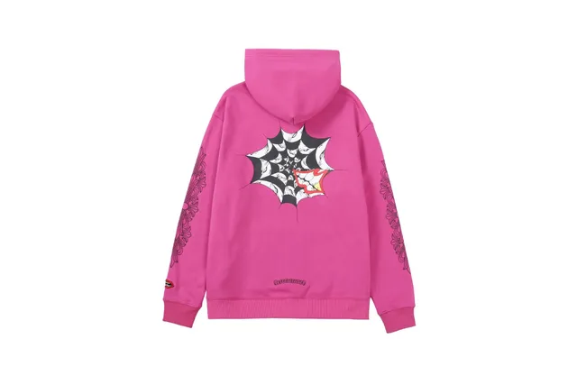Chrome Hearts Hoodie Spiderweb Print