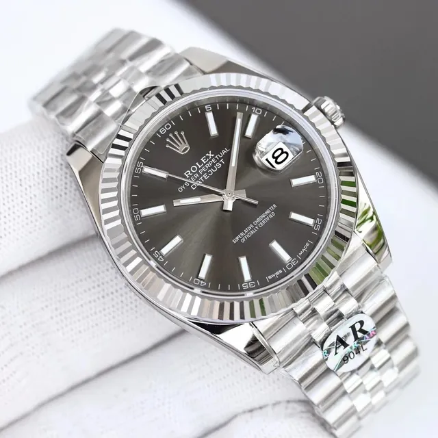 Rolex Datejust Stainless Steel Grey Dial