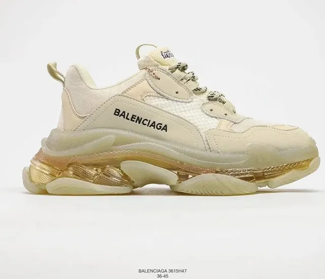 Balenciaga Triple S Beige Gold