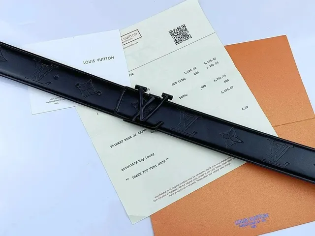 Louis Vuitton LV Initiales Belt Monogram Embossed