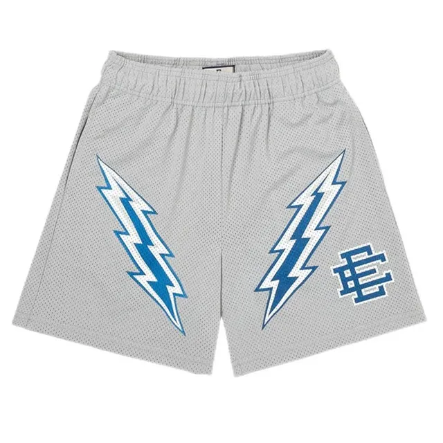 Eric Emanuel Mesh Shorts Lightning Bolt