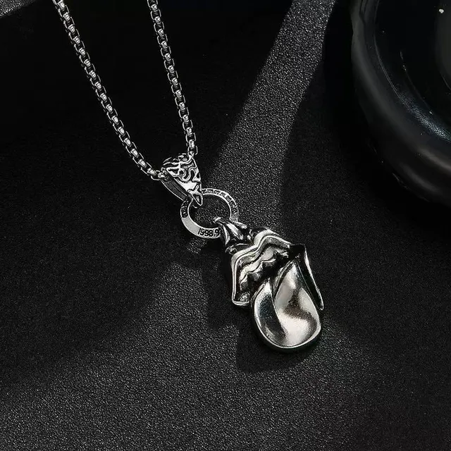 Chrome Hearts Boxing Glove Pendant Sterling Silver