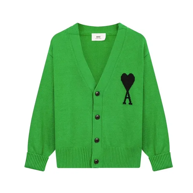AMI Paris Cardigan Heart Logo