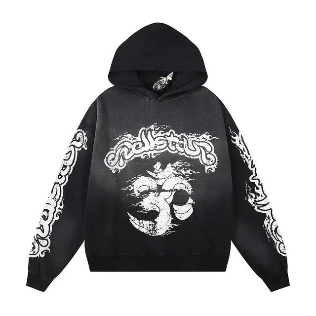 Hellstar Oversized Hoodie Om Symbol Print
