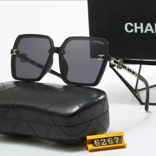Chanel Sunglasses Quilted Chain Temple