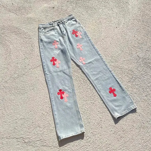 Chrome Hearts Jeans Cross Patch
