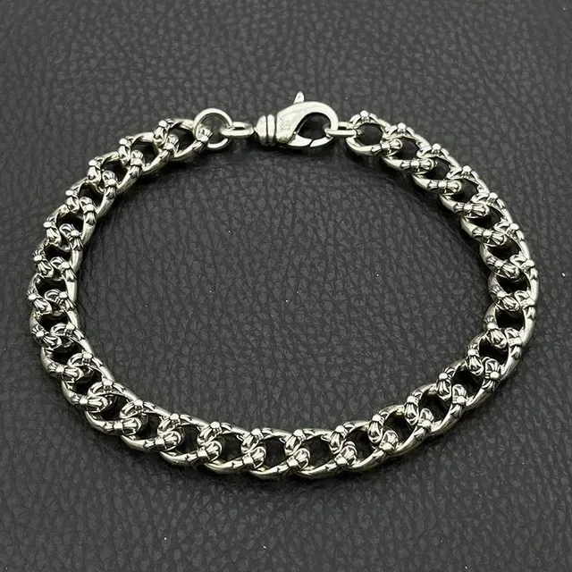 Chrome Hearts Curb Chain Bracelet Ornate Link