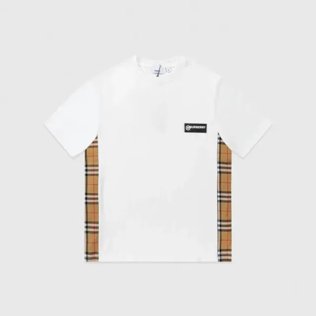Burberry T-Shirt Check Panel