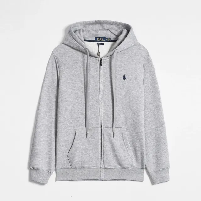 Polo Ralph Lauren Zip-Up Hoodie Heather Grey