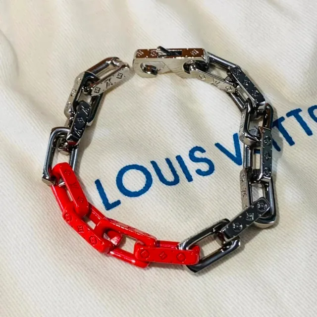 Louis Vuitton Chain Bracelet Monogram Enamel