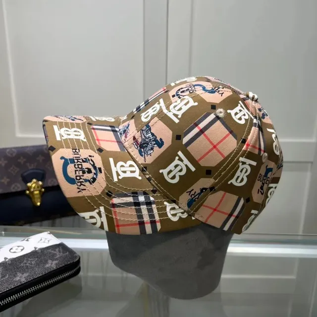 Burberry Baseball Cap Monogram Check Print