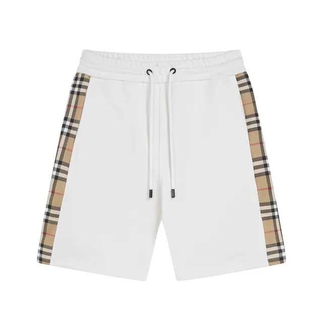 Burberry Check-Trim Shorts Classic Check Side Stripe